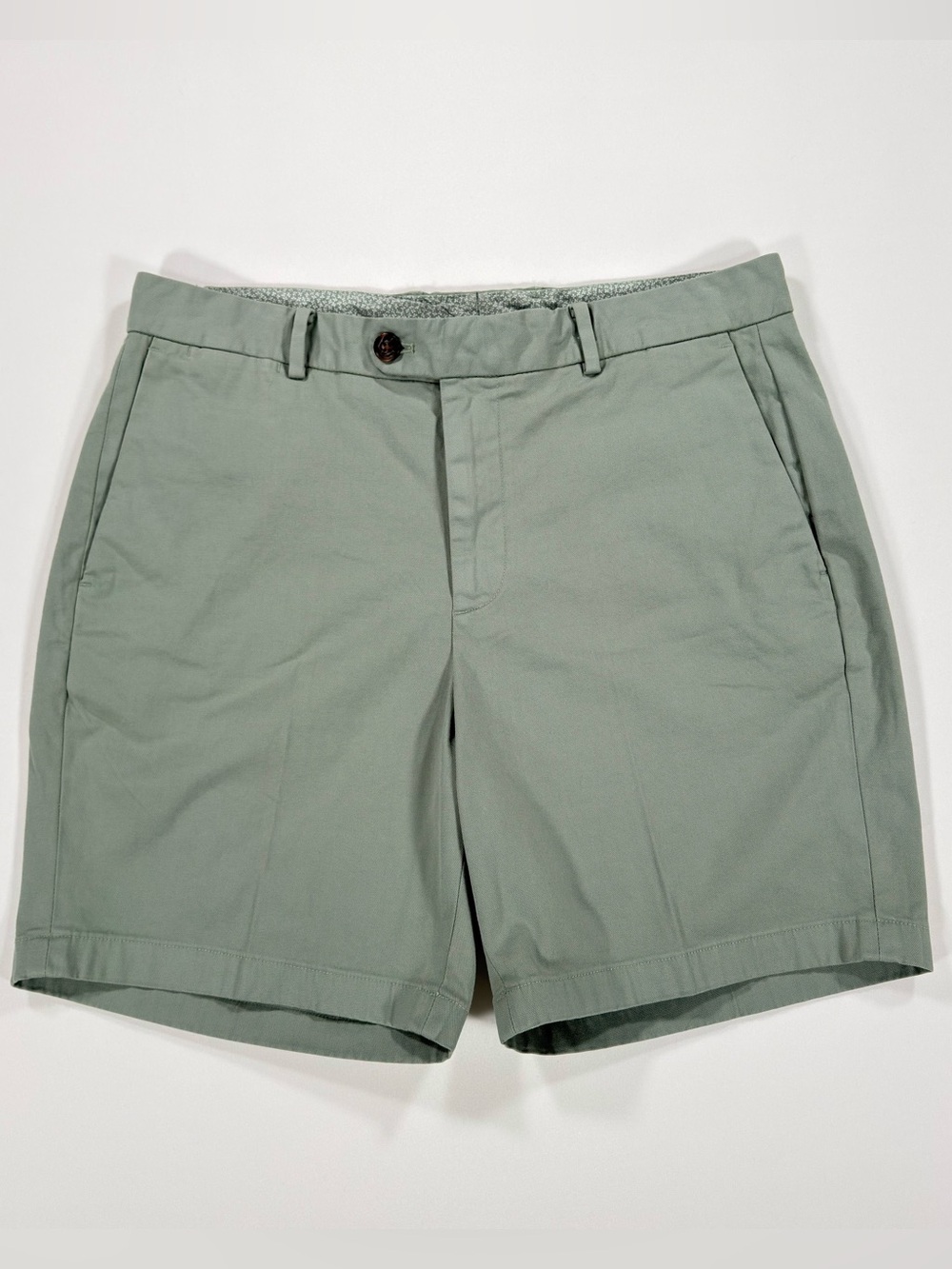 Bonobos Mens Athletic Fit Chino Shorts Size 33 Sage Green 7" Inseam Casual